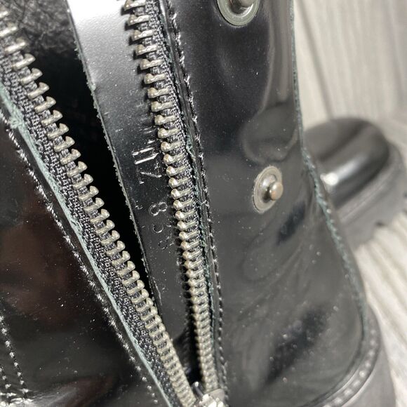 ZADIG & VOLTAIRE Black Leather Cap-Toe Ankle Boots 36 (No patch) Made Portugal - Picture 11 of 16